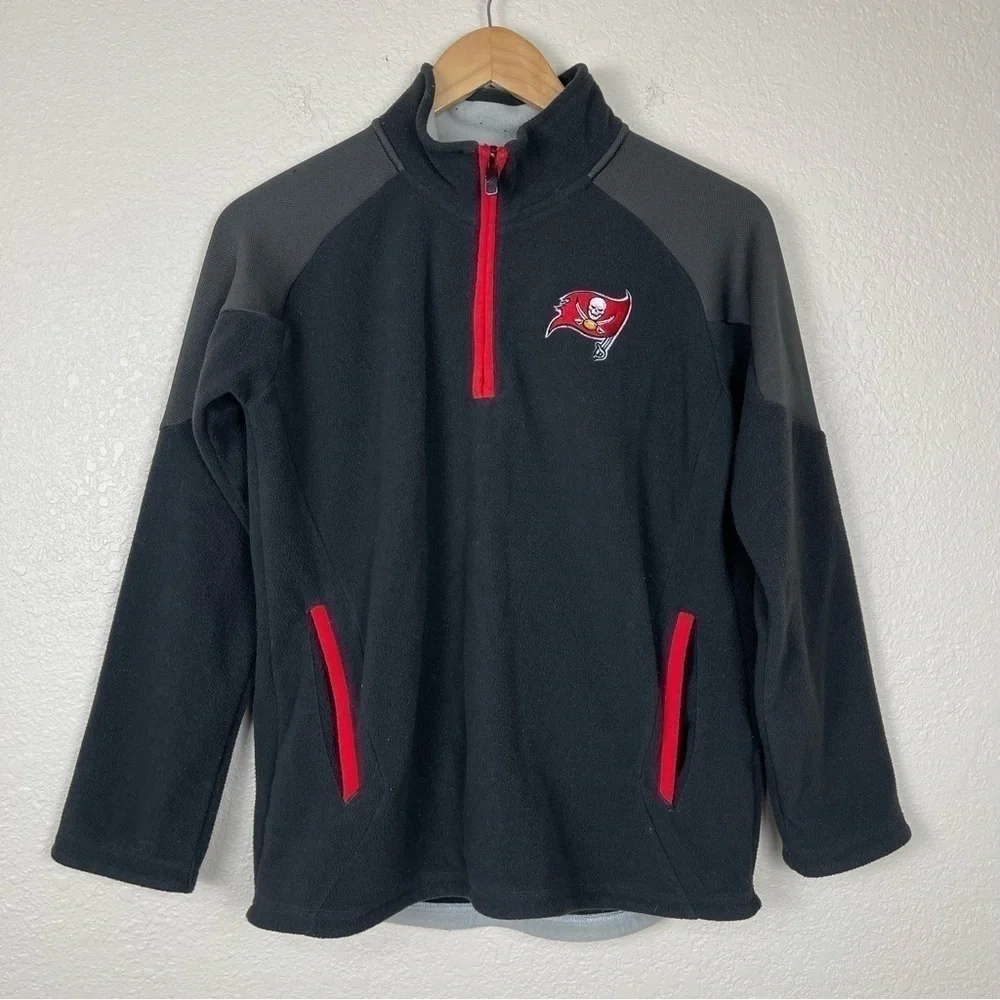 NFL Tampa Bay Buccaneers Long Sleeve 1/4 Zip Pullover Size Medium Women
